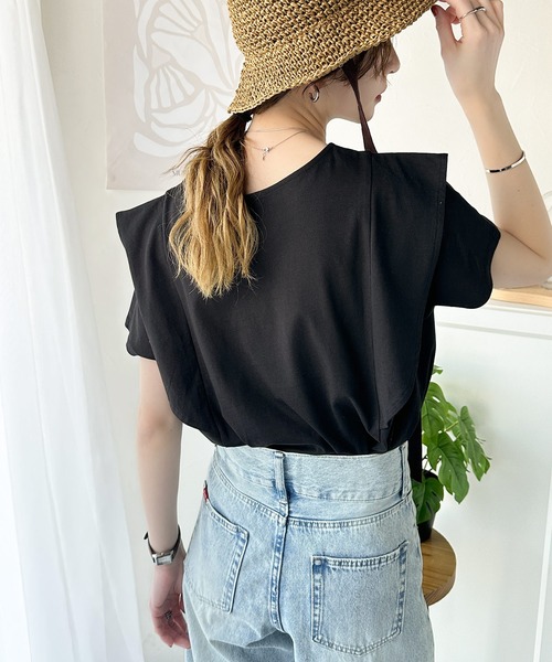 「classicalelf」 半袖カットソー MEDIUM ブラック レディース_画像5