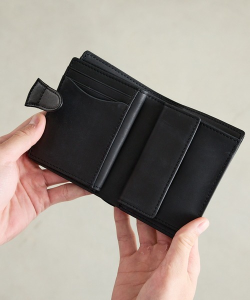 A_W ミニ 二つ折り 二つ折り財布 財布 折財布 二つ折り 本革 メンズ