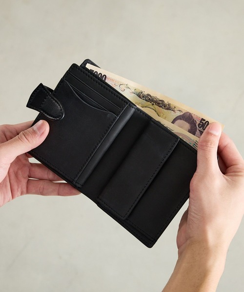 A_W 二つ折り財布 財布 折財布 二つ折り 本革 メンズ アウ OFFICIAL