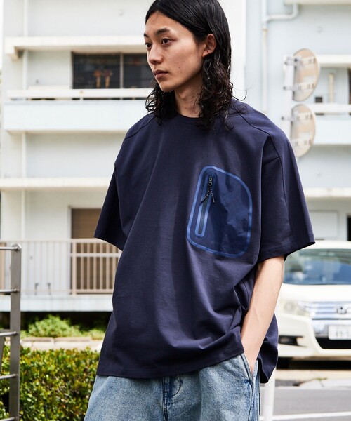 phenix（プラスフェニックス） 半袖Tシャツ LARGE ネイビー メンズ
