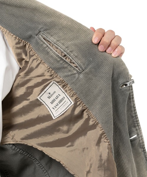 ジャケット テーラードジャケット 「MIHARAYASUHIRO/ミハラヤスヒロ」DISTRESSED CORDUROY BLAZER メンズの画像
