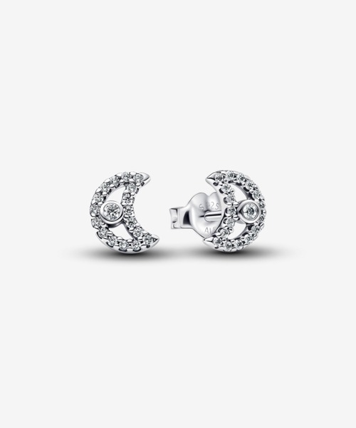 PANDORA（パンドラ） ピアス スパークリング ムーン スタッド ピアス
