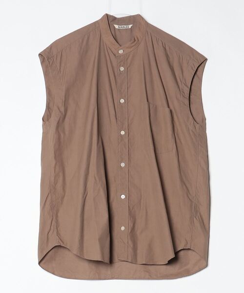 Auralee ノースリーブ オーラリー チェックシャツ レディース AURALEE