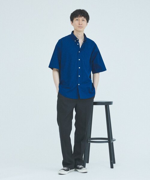 「THOMAS MASON」 半袖シャツ SMALL スカイブルー メンズの画像