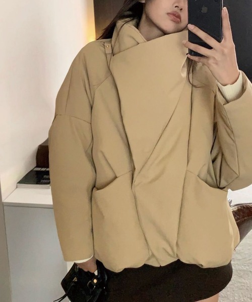 ジャケット・アウター Volume Collar Blouson agawd ADDITION STORE ダウンコート ダウンジャケット ボリューム カラー