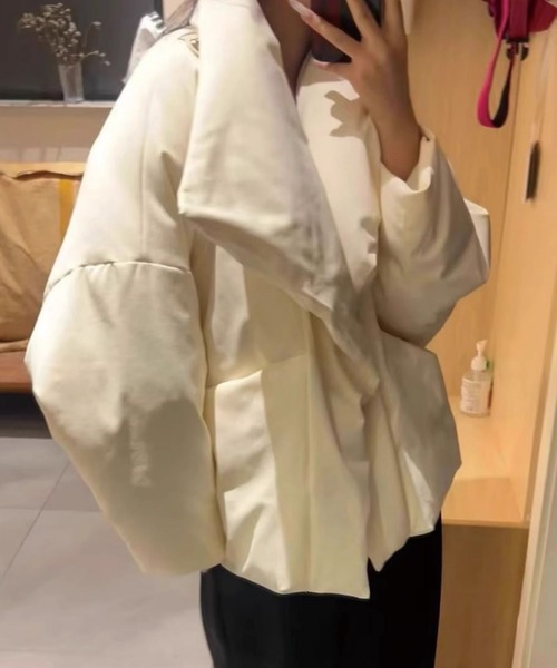 ジャケット・アウター Volume Collar Blouson agawd ADDITION STORE ダウンコート ダウンジャケット ボリューム カラー