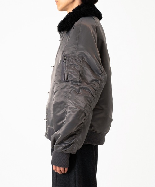 Camphor wood ブルゾン アウター DETACHABLE COLLAR FIREMAN BOMBER