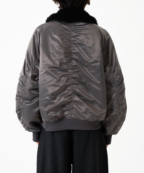 Camphor wood ブルゾン アウター DETACHABLE COLLAR FIREMAN BOMBER