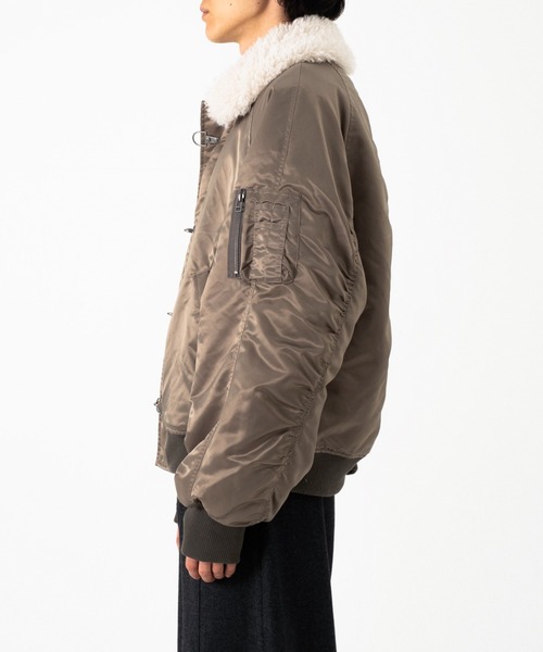 Camphor wood ブルゾン アウター DETACHABLE COLLAR FIREMAN BOMBER