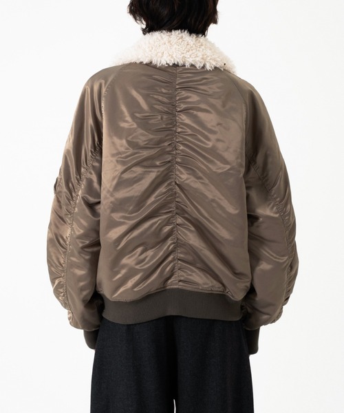 Camphor wood ブルゾン アウター DETACHABLE COLLAR FIREMAN BOMBER