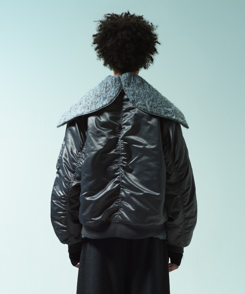 Camphor wood ブルゾン アウター DETACHABLE COLLAR FIREMAN BOMBER