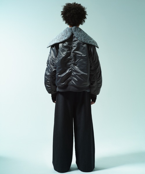 Camphor wood ブルゾン アウター DETACHABLE COLLAR FIREMAN BOMBER