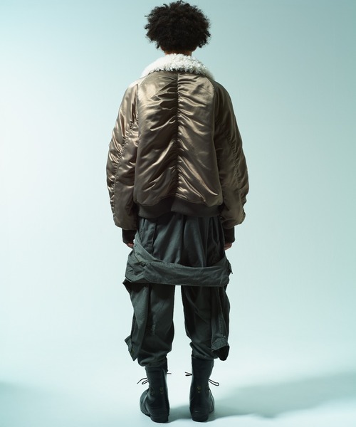 Camphor wood ブルゾン アウター DETACHABLE COLLAR FIREMAN BOMBER