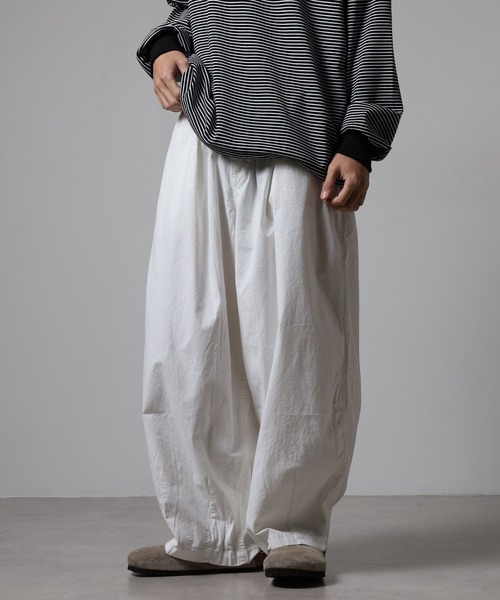 OMNES（オムネス） ワイドパンツ パンツ ウォッシュ加工＆ノーマル加工