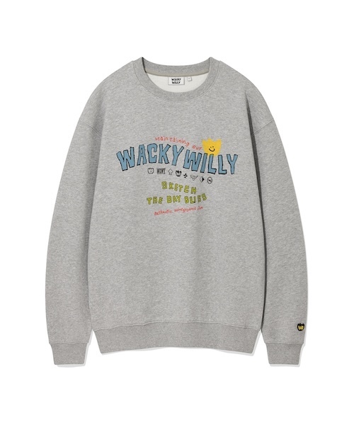 トレーナー スウェット WACKY WILLY TYPO SWEATSHIRT メンズ トレーナー スウェット WACKY WILLY TYPO SWEATSHIRT メンズ