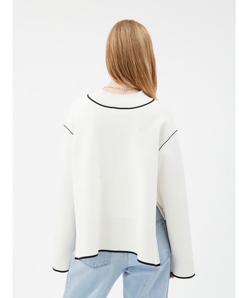 「MIESROHE」 長袖ニット FREE ホワイト レディース_画像5