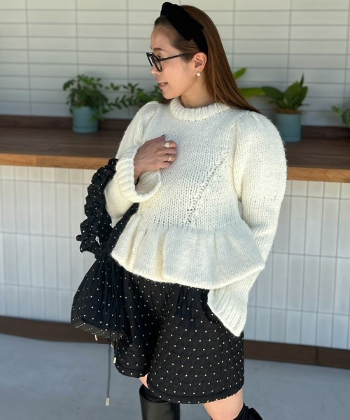 DONOBAN（ドノバン） ニット セーター ハンドメイドパフニット