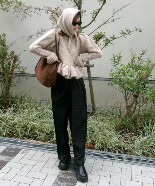 DONOBAN（ドノバン） ニット セーター ハンドメイドパフニット