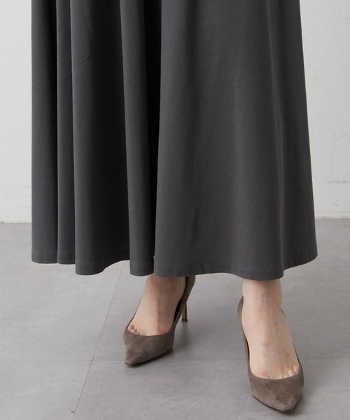 値下げ！【新品未使用】ウィムガゼット ベージュ フレアスカート ハイウエスト s20_P18KAU.jpg?$itemSlide$