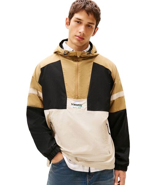  Jeans ホワイトナイロンジャケット トミー メンズ L 春秋冬 TOMMY JEANS（トミー・ジーンズ） ナイロンジャケット ライトウェイト