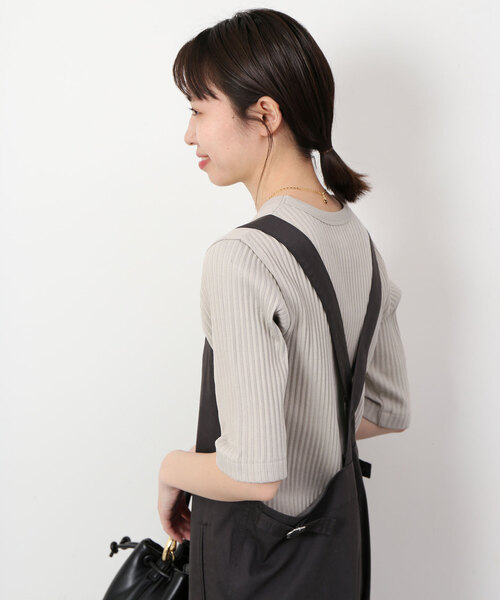 「SLOBE IENA」 7分袖カットソー FREE ネイビー レディース_画像8