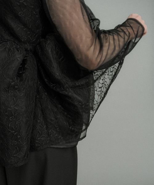 et.UNiVER パンツドレス Sheer Peplum Overlay Top＆Pants : ZOZOTOWN
