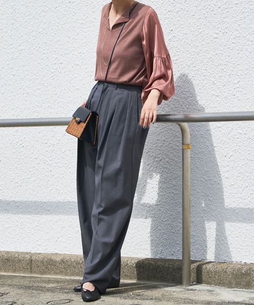 「Audrey and John Wad」 長袖ニット FREE イエロー レディース_画像3