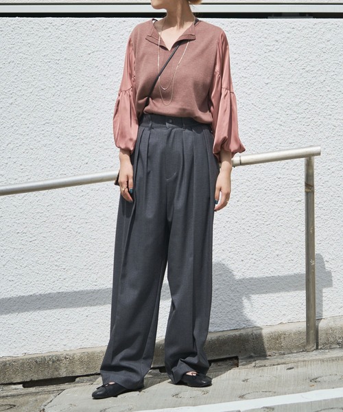 「Audrey and John Wad」 長袖ニット FREE イエロー レディース_画像4