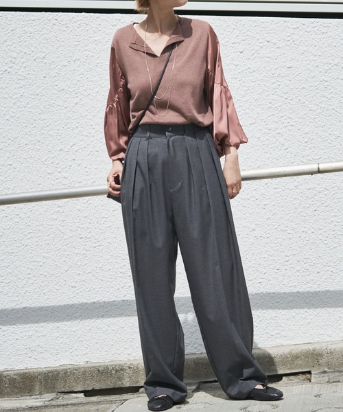 「Audrey and John Wad」 長袖ニット FREE イエロー レディース_画像5