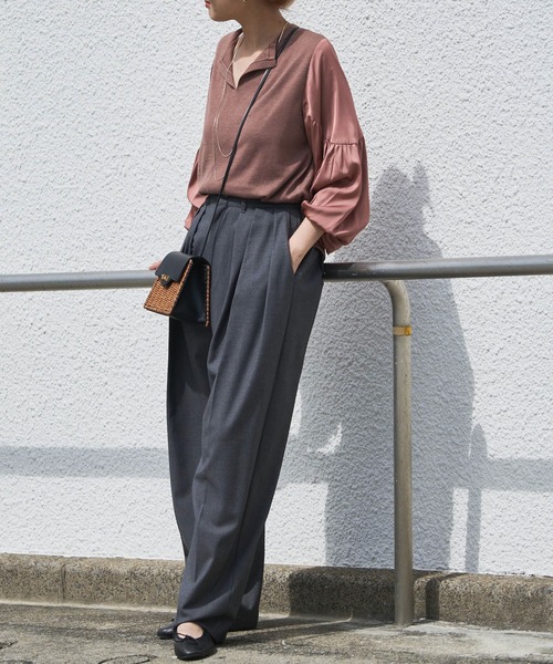 「Audrey and John Wad」 長袖ニット FREE イエロー レディース_画像6