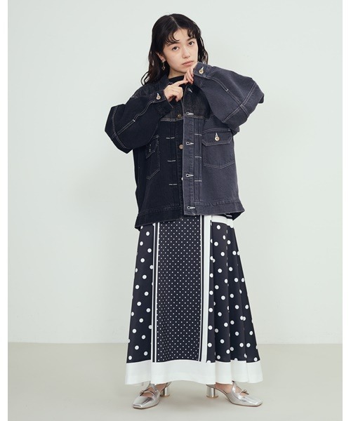 「FURFUR」 フレアスカート FREE アイボリー レディース_画像2