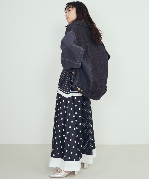 「FURFUR」 フレアスカート FREE アイボリー レディース_画像3