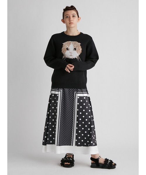 「FURFUR」 フレアスカート FREE アイボリー レディース_画像9