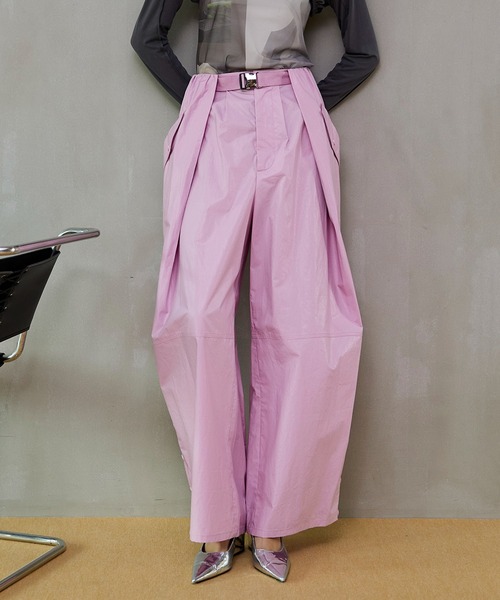 【新品未使用】薄いピンク レディースパンツ MAISON SPECIAL（メゾンスペシャル） パンツ 「2026SPRING PRE-ORDER