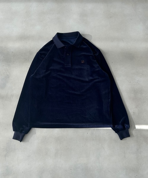 UNDERSTATEMENTs ポロシャツ 「ユニセックス」 ベロア刺繍ポロシャツ