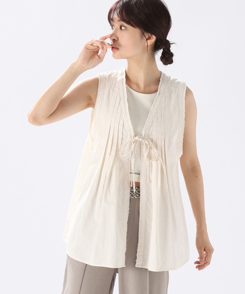 niko and…（ニコアンド） ベスト FREE カーキ レディース : ZOZOTOWN