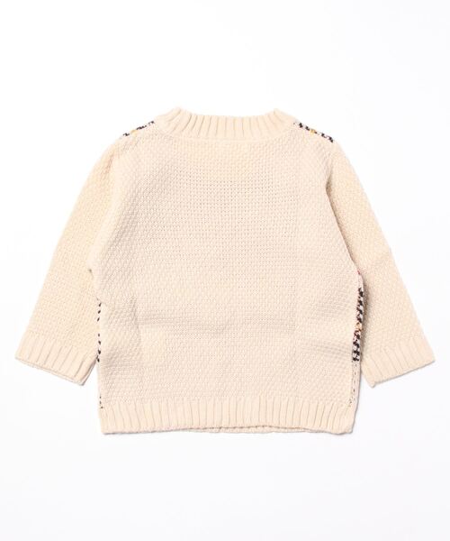 「combimini」 「KIDS」長袖ニット 90 ベージュ キッズ_画像2