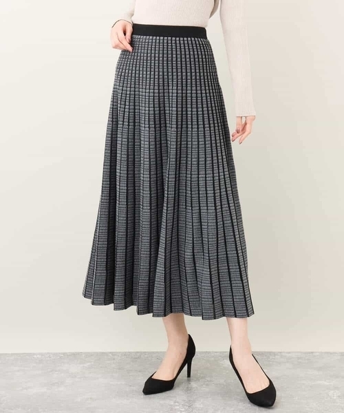 「MK MICHEL KLEIN」 ニットスカート 38 ブラック レディース_画像8