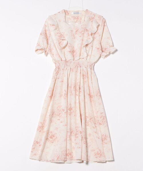 「BLANC FICELLE」 半袖ワンピース M アイボリー レディース_画像3