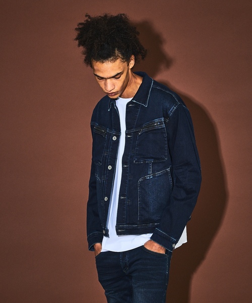 5351 POUR LES HOMMES デニムジャケット 44 インディゴブルー メンズ