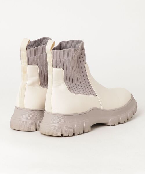 「ORiental TRaffic」 ショートブーツ X-LARGE ホワイト レディース_画像2