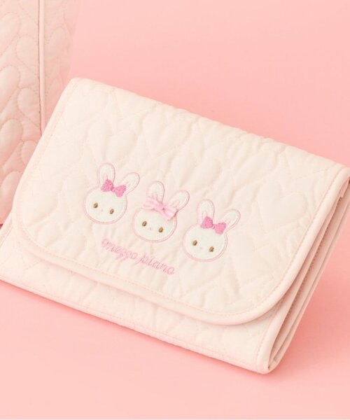 mezzo piano 母子手帳ケース 「メゾピアノママ」ウサギアップリケ母子