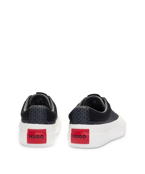 「HUGO」 ローカットスニーカー 45 ブラック メンズ_画像2