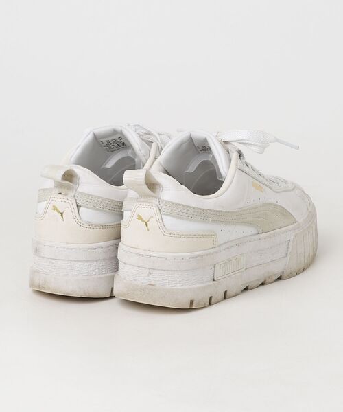 「PUMA」 ローカットスニーカー 25.0cm ホワイト レディース_画像2