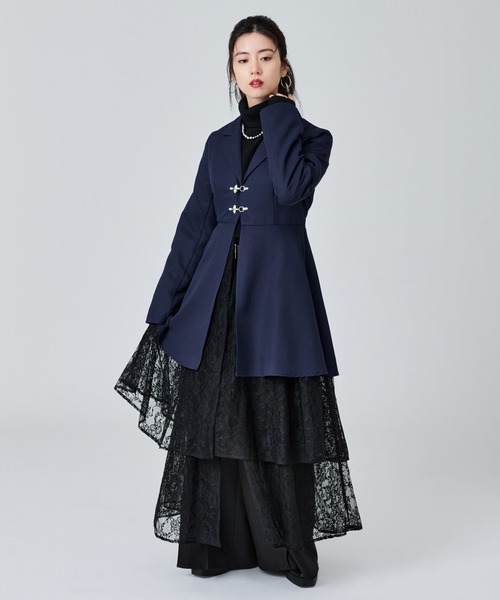 Ellno de Mavie ファイヤーマンジャケットワンピース Ellno de Mavie（エルノデメヴィ） パーティードレス ワンピース