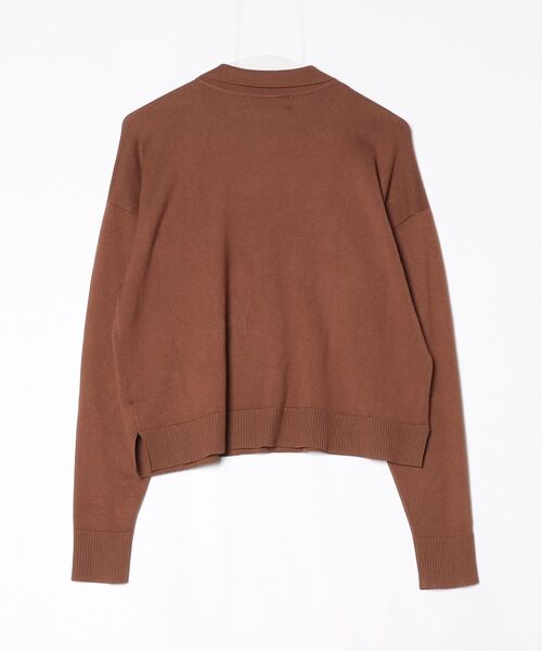 [ROPE' PICNIC] рубашка-поло с длинным рукавом 38 Brown женский 