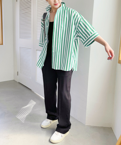 「TICCA」 半袖シャツ FREE ブルー レディース_画像8