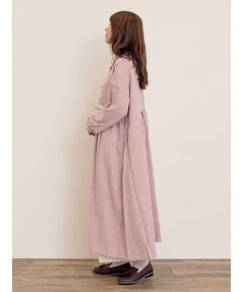 「Samansa Mos2」 長袖ワンピース S ブルー レディース_画像3