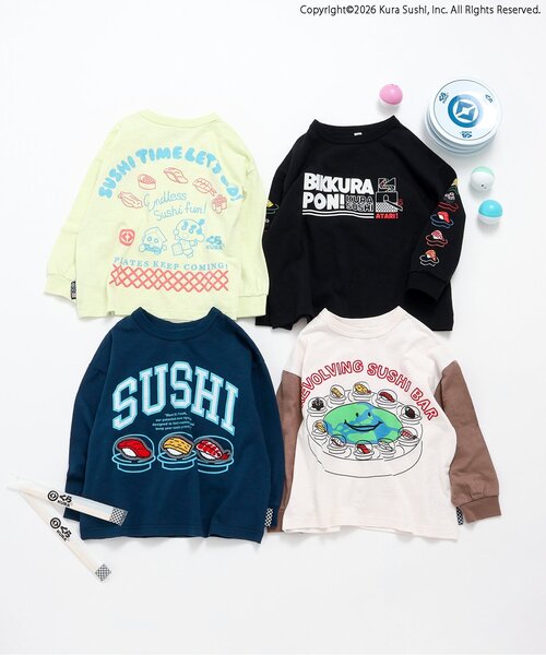 BREEZE（ブリーズ） tシャツ 「リンク」防汚加工 くら寿司コラボ 4柄4