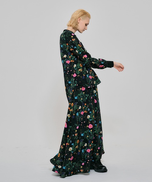 「NOISE MAKER」 ロングスカート 36 オフホワイト レディース_画像4